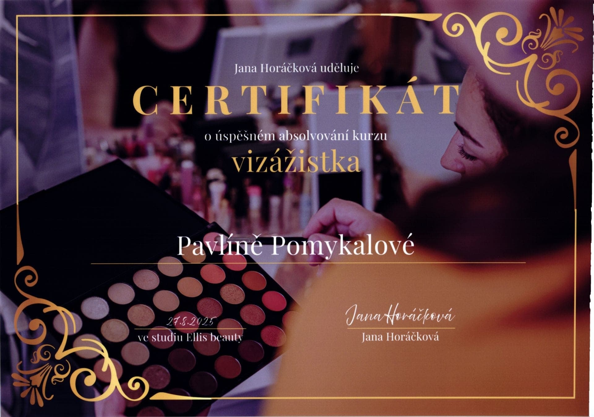 Certifikát z odborného školení